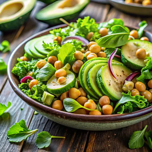 अवोकाडो और काले चने की सलाद